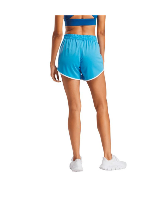 Calça Curto Reebok Id Train Knit Mulher Azul