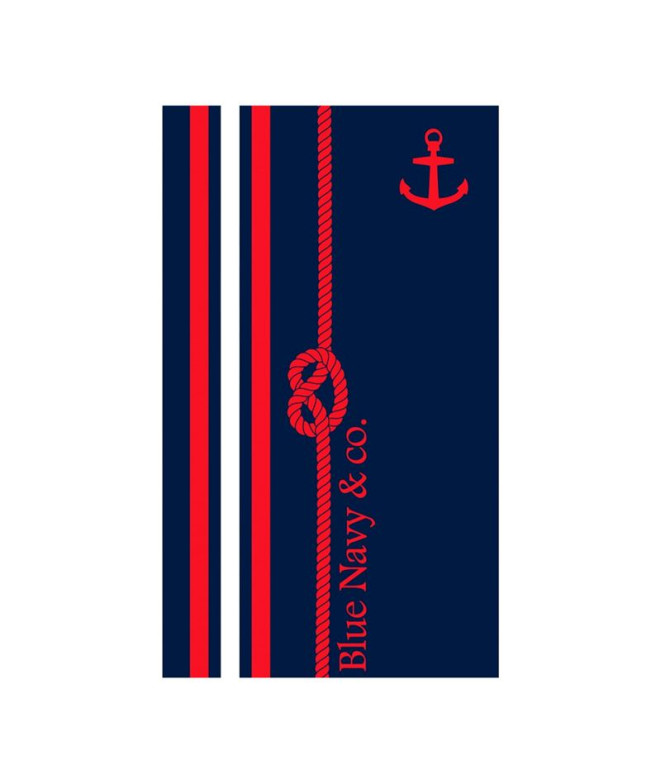 Toalla de Playa y piscina Secaneta Jacquard Terc.Nodo Rojo