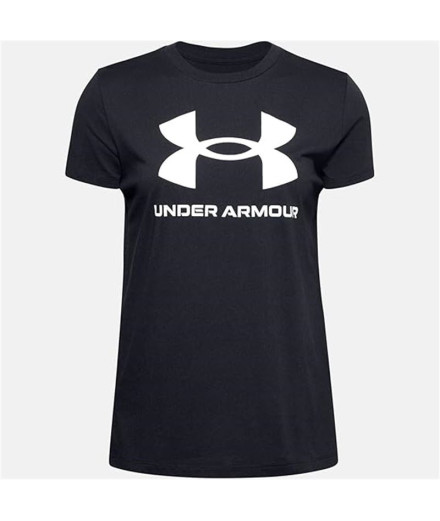 Camiseta Under Armour UA Sportstyle Logo Mujer Negro
