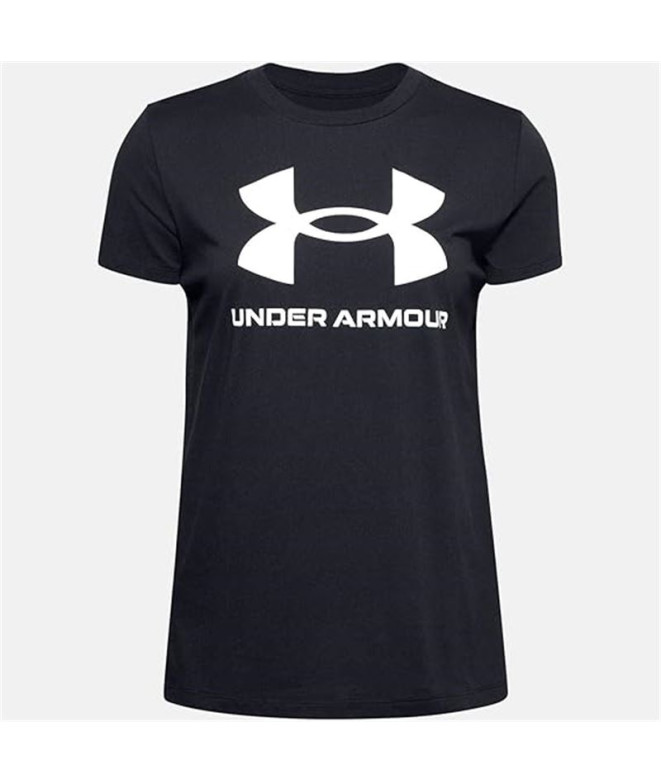 Camiseta Under Armour UA Sportstyle Logo Mujer Negro