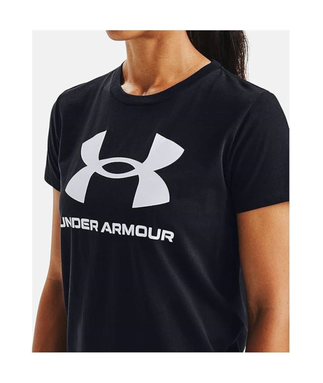 T-shirt Under Armour UA Sportstyle Logo Femme Noir