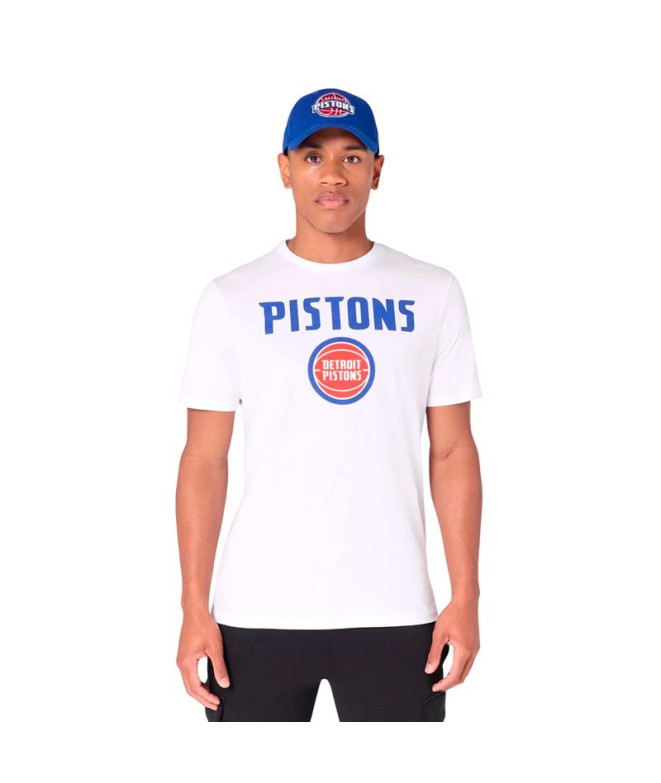 Camiseta New Era NOS NBA REGULAR Detroit Pistons WHI Hombre
