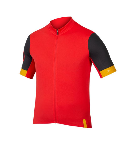 Camiseta de Ciclismo Endura Fs260 S/S Homem Vermelho