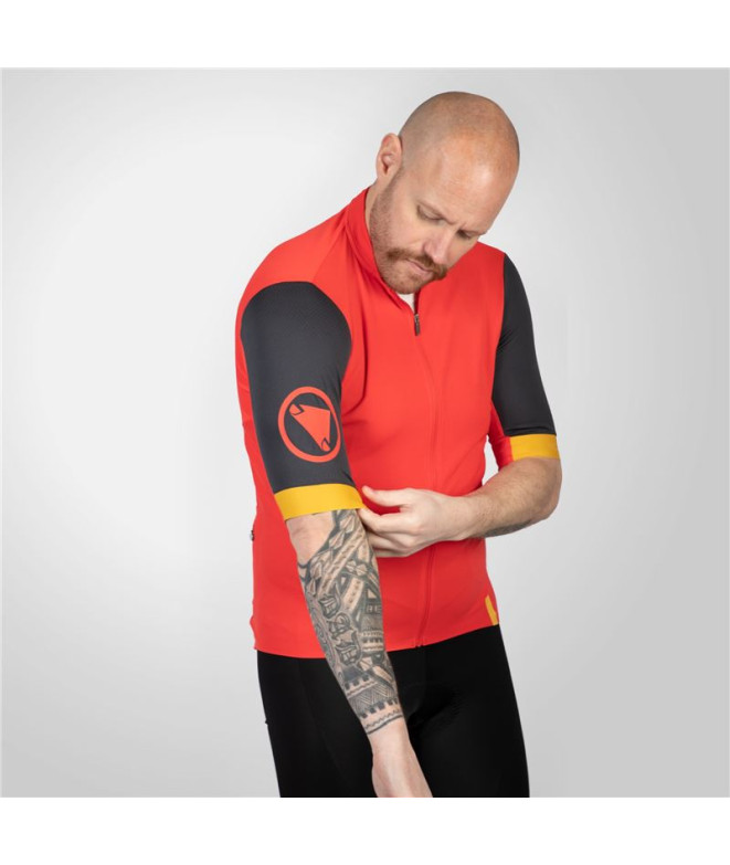 T-shirt de Cyclisme Endura Fs260 S/S Homme Rouge