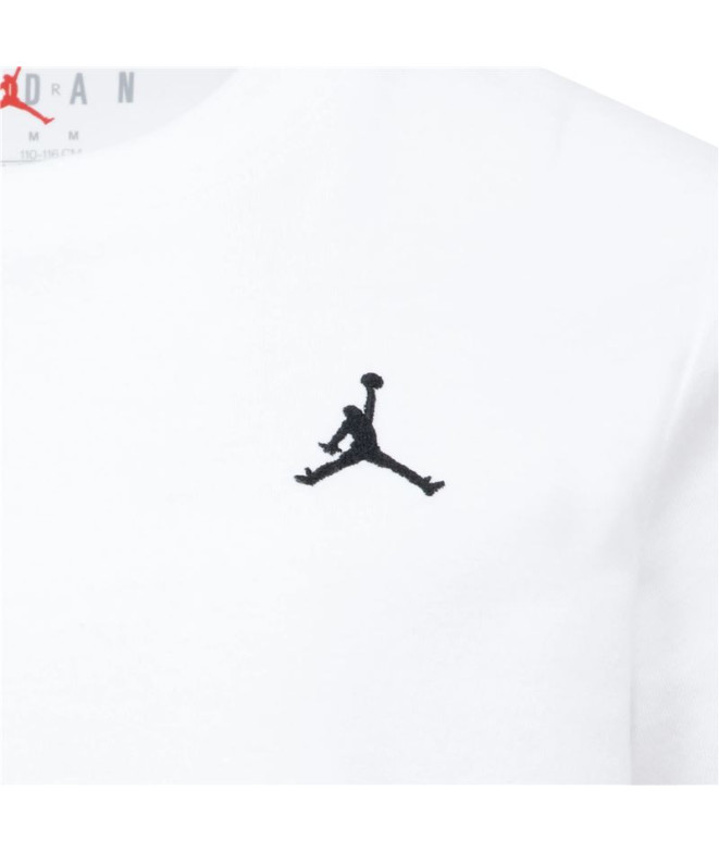 Camiseta Jordan Jdb Jumpman Air Emb Menino Branco