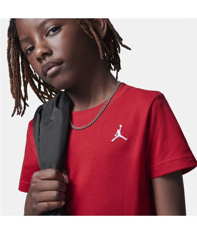 Camiseta Jordan Jdb Jumpman Air Emb Niño Rojo
