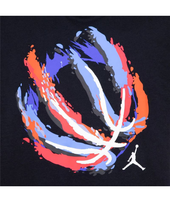 T-shirt Jordan Jdb Bball Fire Ss Enfant Noir