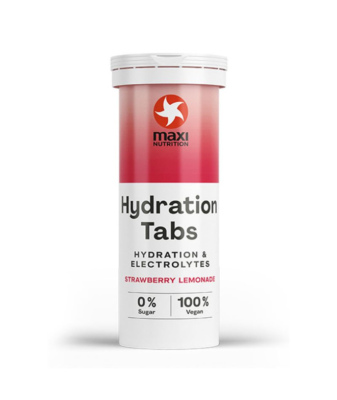 Maxi Nutrition Hydration Tabs Strawberry, 10 tabletas Fresa