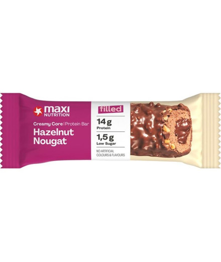 Barrita Maxi Nutrition Creamy Core Avellana y Turrón 45g Barrita Maxi Nutrition Creamy Core Avellana y Turrón 45g