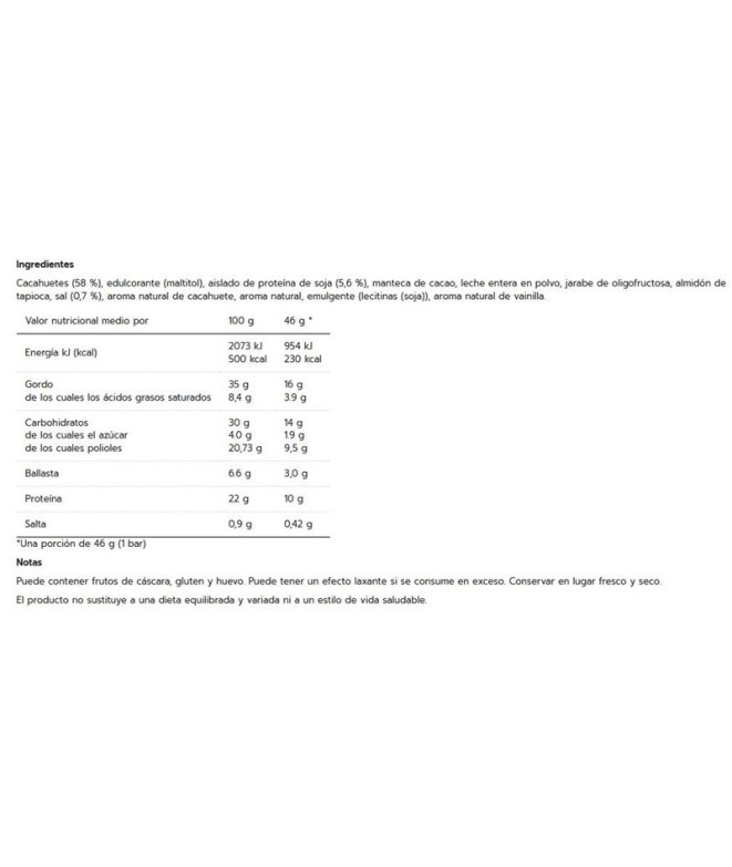 Barre Maxxi Nutrition Protéines Cacahuète salé 46g