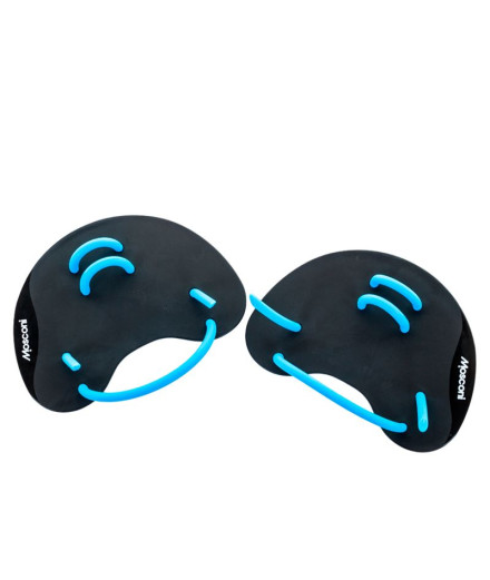 Palas de natación Mosconi Finger Negro-Azul