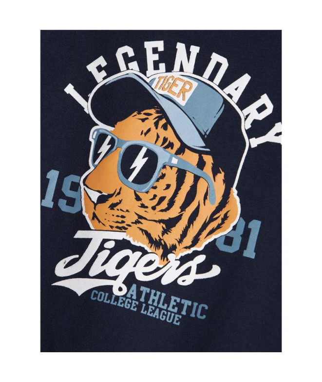 T-shirt nommez-le Nmmvux Enfant Bleu Tiger