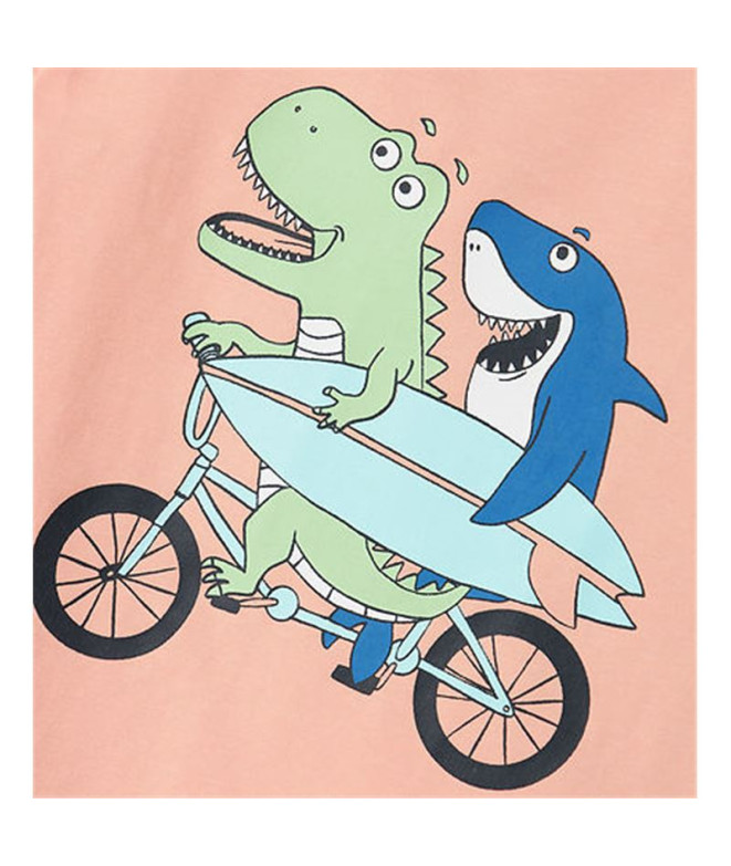 T-shirt nommez-le Nmmvux Enfant Peach Pearl