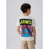 Camiseta nomeie-a Nkmmakai Jaws Nreg Box Sky Menino Cloud Dancer