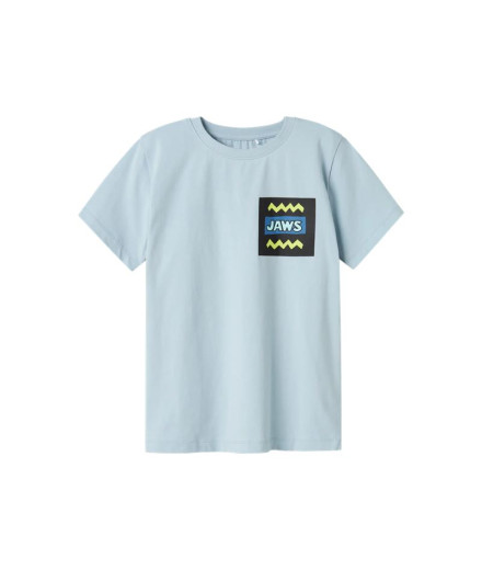 Camiseta nomeie-a Nkmmakai Jaws Nreg Box Sky Menino...