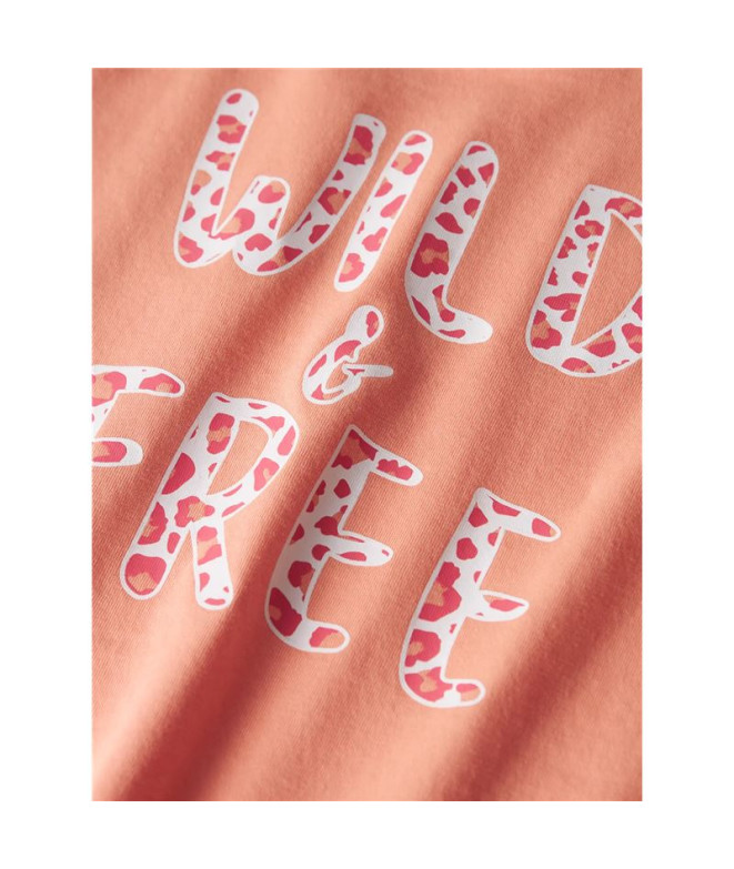 T-shirt nommée Nkfvanaya Noos Papaya Punch Fille