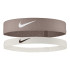 Fita de cabelo de Fitness Nike Faixa de Cabeça Marrom/Branco