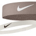 Fita de cabelo de Fitness Nike Faixa de Cabeça Marrom/Branco