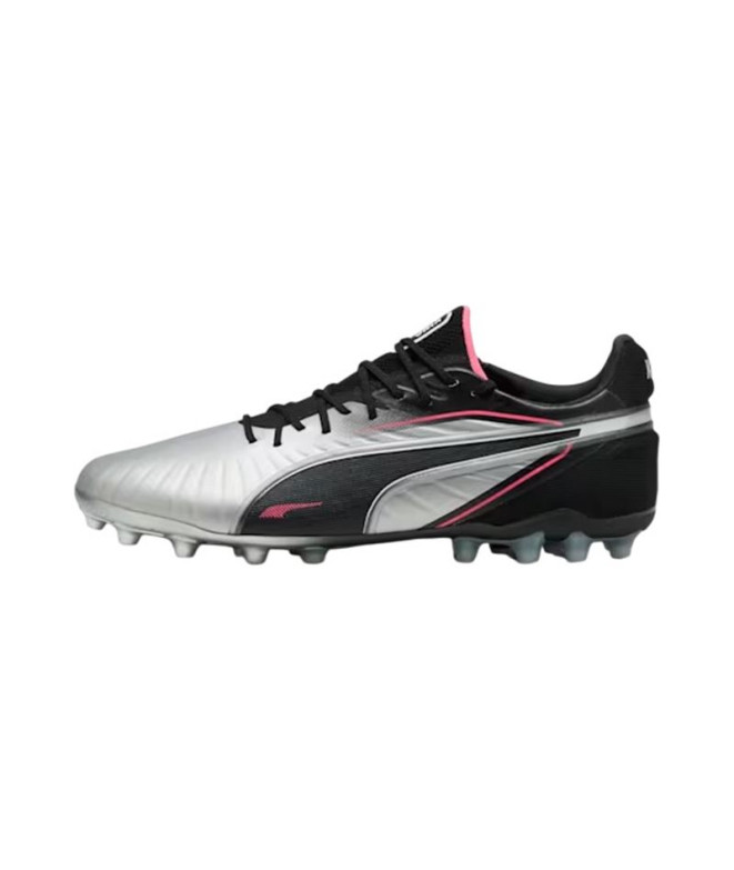 Botas de fútbol Puma King Ultimate Mg, Silver- Bl