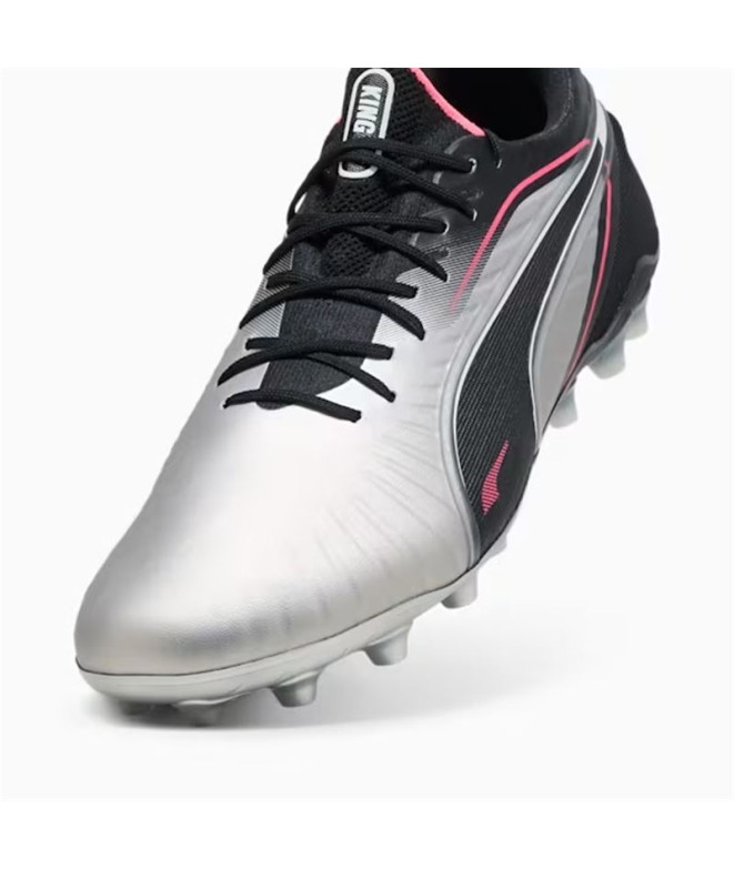 Botas de futebol Puma King Ultimate Mg, Silver- Bl