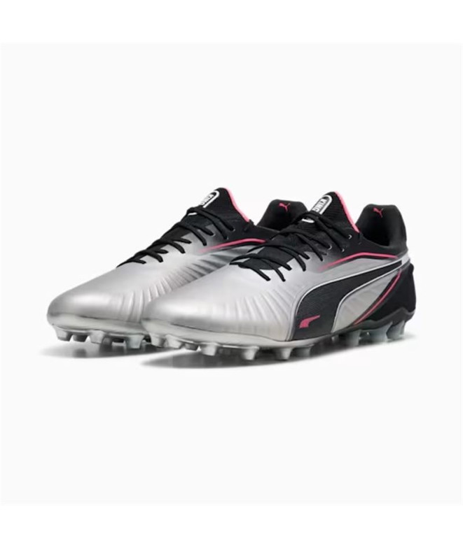 Botas de futebol Puma King Ultimate Mg, Silver- Bl