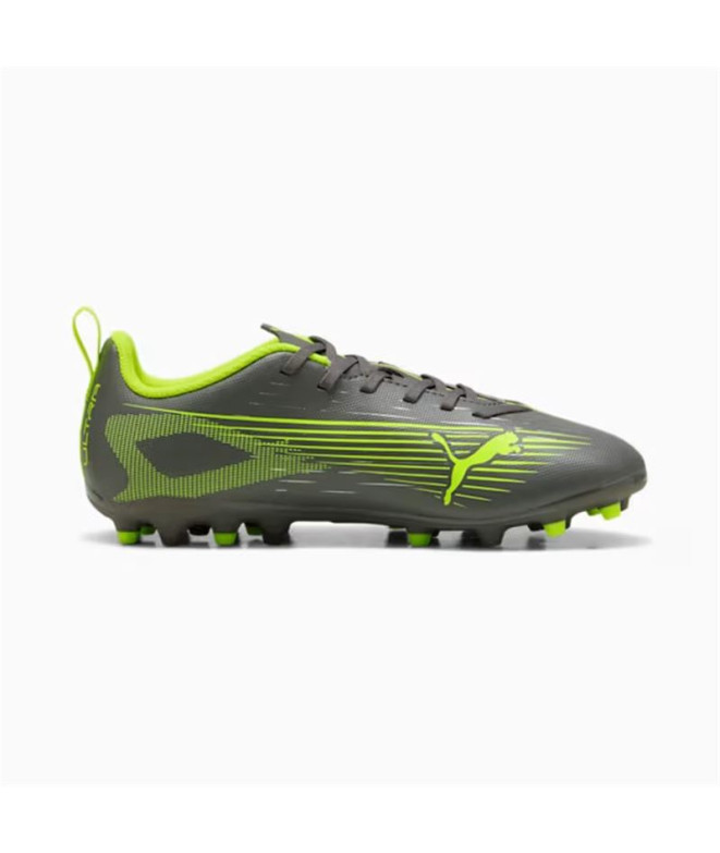 Botas de fútbol Puma Ultra 5 Play Mg Gris Infantil