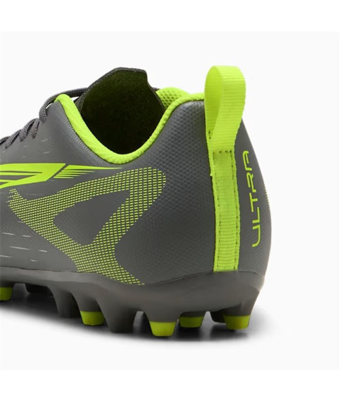 Botas de fútbol Puma Ultra 5 Play Mg Gris Infantil