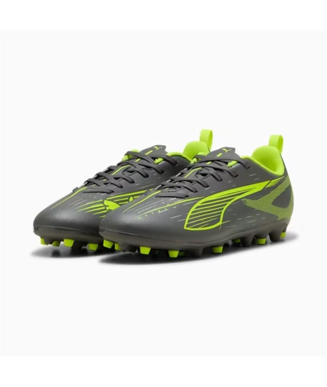 Botas de fútbol Puma Ultra 5 Play Mg Gris Infantil