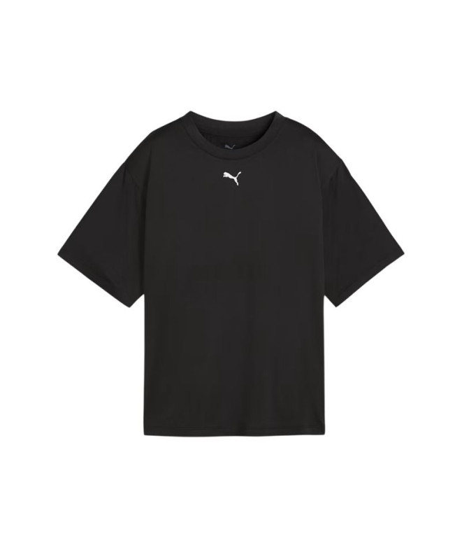 Camiseta de Fitness Puma W Tad Essentialsential Relax Mujer Negro