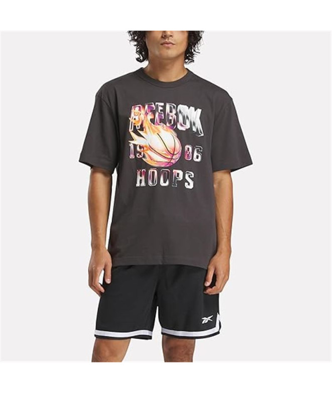 T-shirt Reebok Gs Basketball On Fir Homme Noir