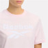 T-shirt Reebok Identity Big Femme Rose