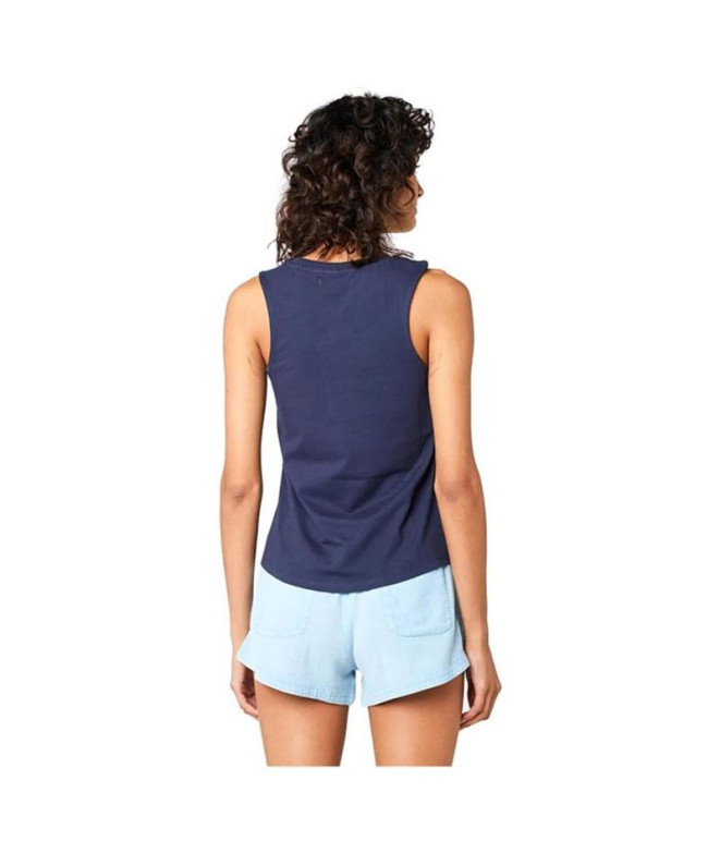 T-shirt Rip Curl Re-Entry Crew Tee Femme Bleu...