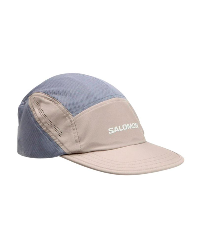 Gorra de Running Salomon Shkout 7 Panel Azul/Beige