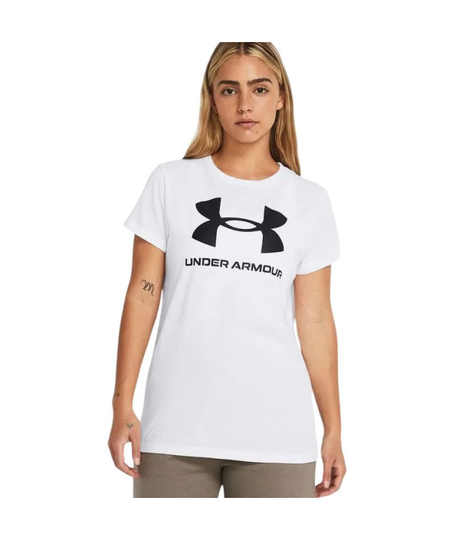 Camiseta Under Armour UA Sportstyle Logo Mujer Blanco