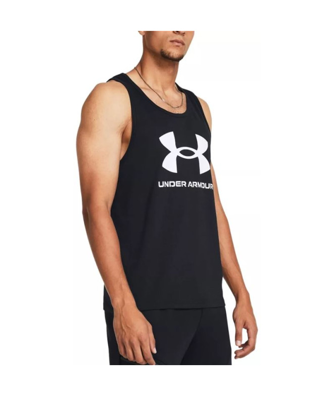 Camiseta de Fitness Under Armour Sportstyle Logo Tank Hombre Negro