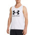Camiseta de Fitness Under Armour Sportstyle Logo Tank Homem Branco