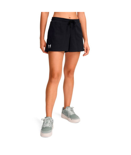 Pantalones Cortos Under Armour Rival Terry Short Mujer Negro
