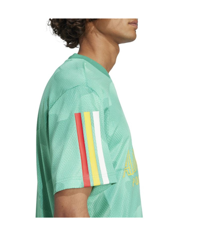 Camiseta adidas Tiro Np Hombre Verde/Blanco