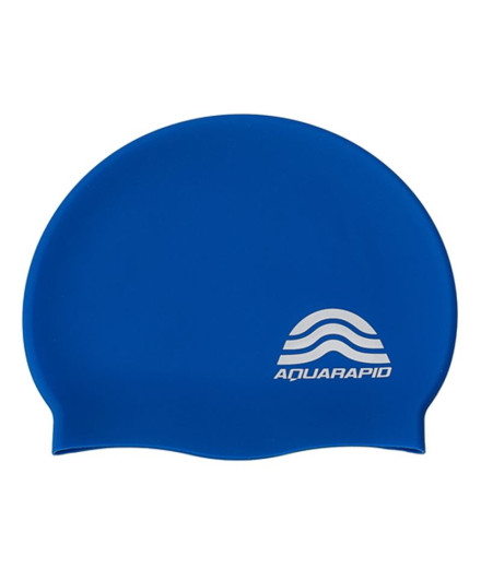 Boné De Natação Aquarapid Touca Silicone. Azul
