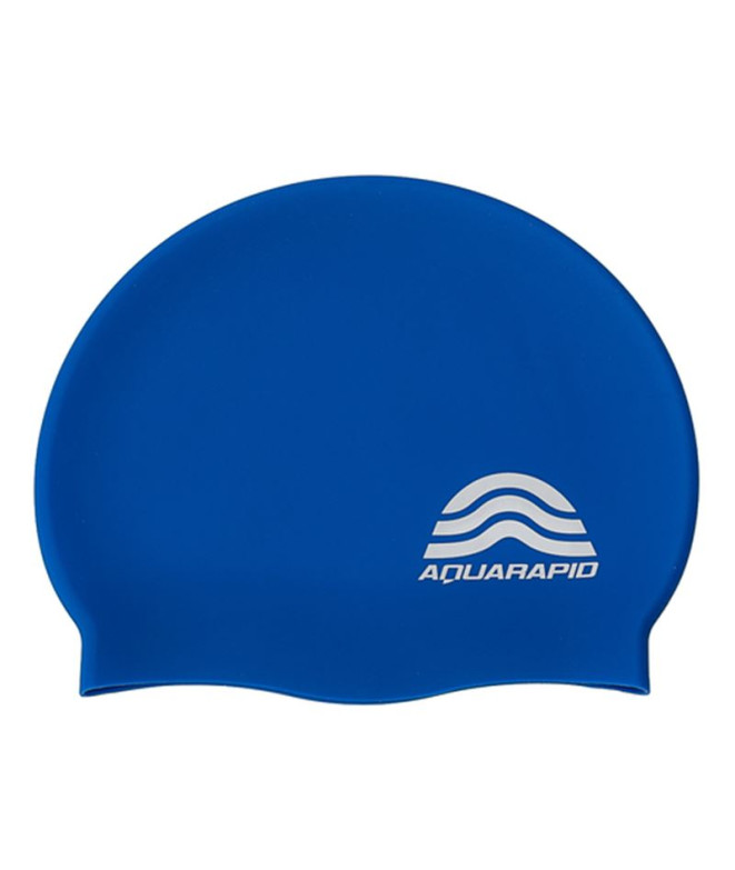 Gorro De Natación Aquarapid Cuffia Silicona. Azul