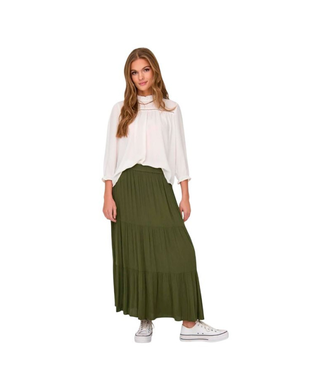 Falda Only Onlmikka Life Long Skirt Wvn Noos Mujer Grape Leaf