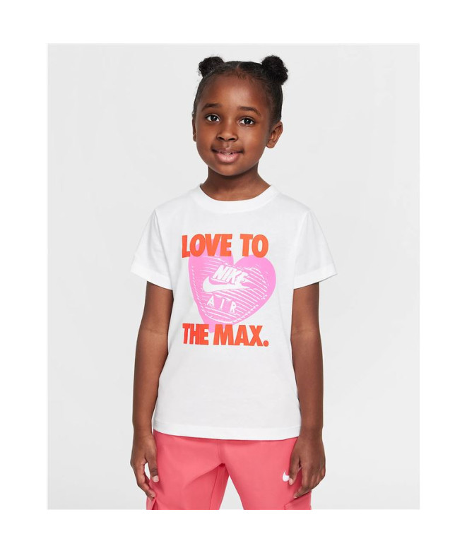 Camiseta Nike Nkg Love To The Max Graphic Te Niña Blanco