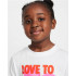 Camiseta Nike Nkg Love To The Max Graphic Te Niña Blanco