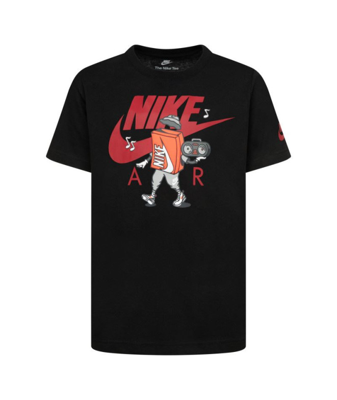 Camiseta Nike Nkb Nike Air Boxy Infantil Negro