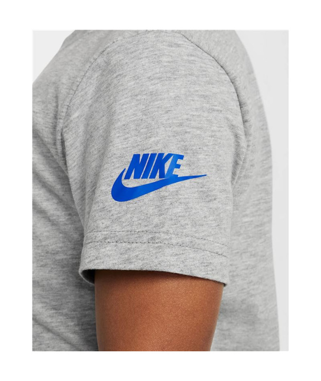 Camiseta Nike Nkb Nike Air Boxy Infantil Cinza
