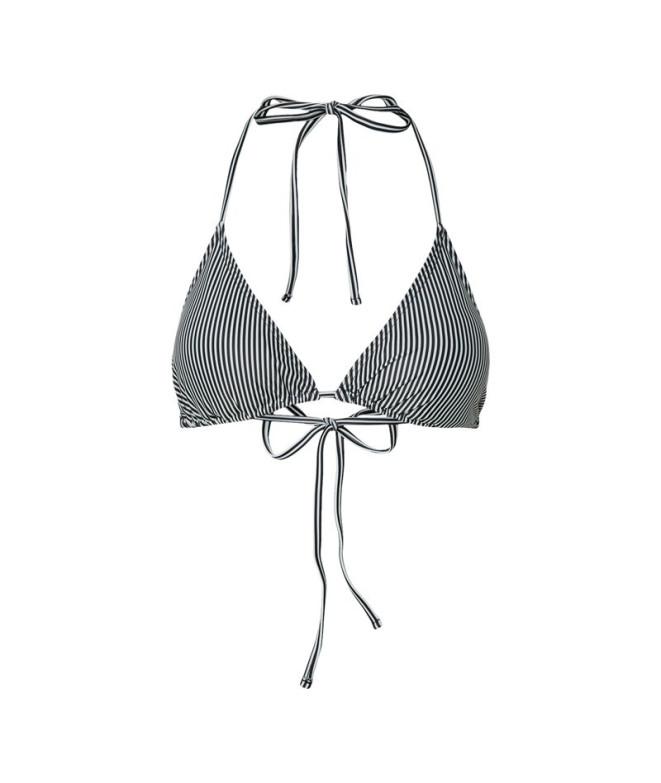 Suejetador Bikini Pieces Pcbaomi Triangle Mujer Negro