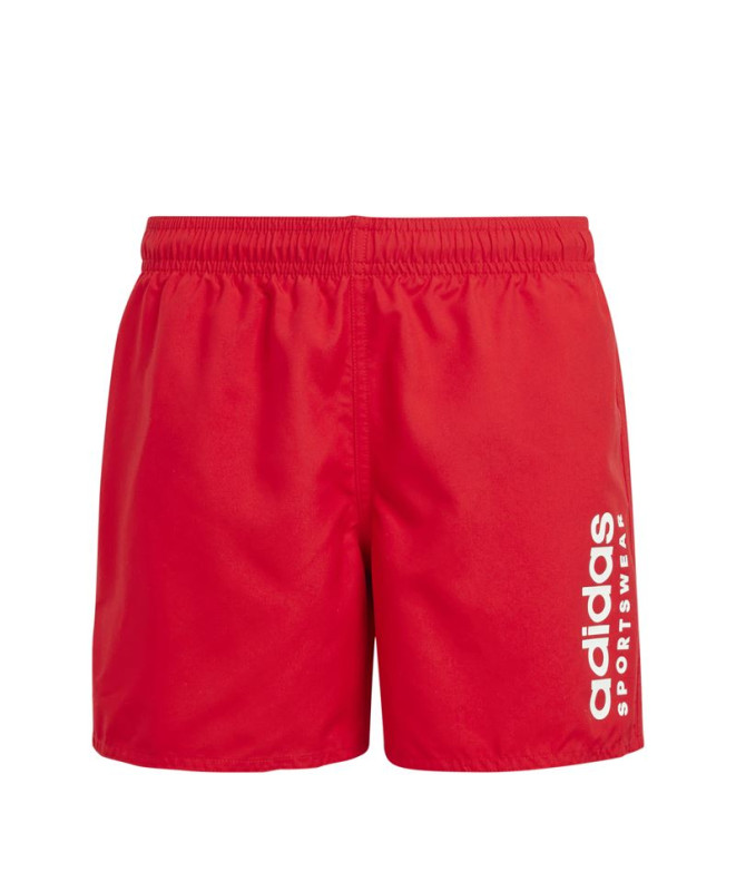 Bañador adidas Essentials Logo Clx Swim Short Niño Infantil Rojo