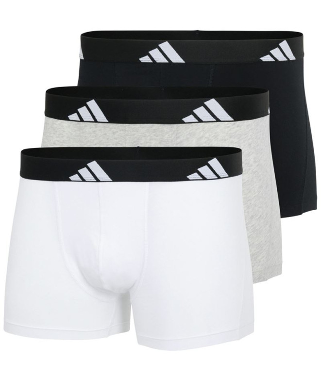 Calzoncillos adidas Slip Active Flex Cotton Hombre Blanco/Gris/Negro
