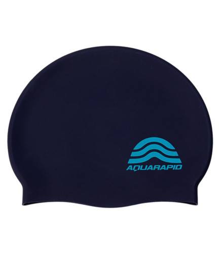 Boné de Natação Aquarapid Touca de Silicone Azul Marinho