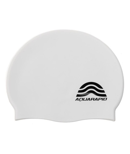 Boné De Natação Aquarapid Cuffia Silic. Branca